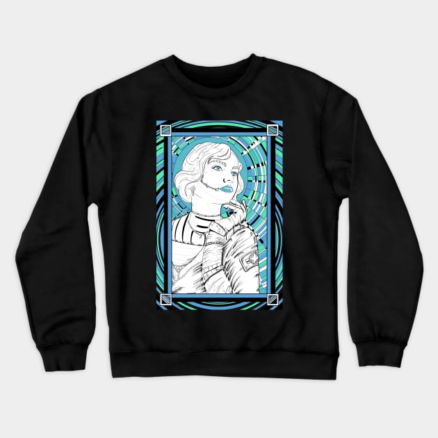 Cosmo girl Crewneck Sweatshirt by paintchips